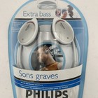 New Philips Rich Bass Lightweight Neckband Headphones Shs391  white 