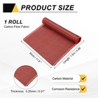 Carbon Fiber Fabric 4 9ft X 11 8  Sheet Roll 2x2 Twill Weave 3k 220g Black red
