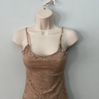Vintage Solenrio Dress Small Brown Lace Mini Dainty Strappy Lace Y2k Coquette