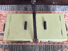 Vintage Green Sewing Box Avocado Olive Green Collectible