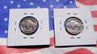 Pair Of 1923 Buffalo Nickels    Fine Plus   Free Shipping