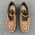 Vintage Red Wing Mens Moc Steel Toe Oxford Shoes Size 8d Super Sole 4407 Usa