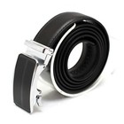 New Genuine Leather Mens Ratchet Belt Belts For Men Adjustable Automatic Buckle