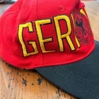 Nos 80 s 90 s Adidas Germany Soccer Football Hat Red Snapback Vintage Deutscher