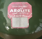 Vintage Abolite 14  Enamel Porcelain Industrial Gas Station Barn Light - Green