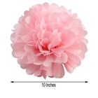 6 Pcs 10  Wide Pink Paper Pom Poms Party Wedding Reception Decorations Sale