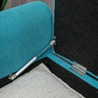 50 Inch Storage Ottoman Bench Button Tufted Upholstered Teal Bed Bench