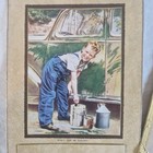 2 X Vintage Card Calendars  Boy Painting Dog On Suitcase 50s 60s