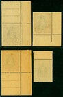 India 1940 Chamba Kgvi -service Stamps- High Values Sheet Margins Sc o51a-54 Mnh