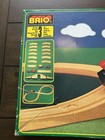Vintage Brio Wooden Train Set Complete Box Bridge Tracks Cars 1990s Sweden Toy