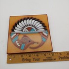 Masterworks Southwest Tile Trivet Wall Hanging - 6  Snake Feathers Embossed Usa