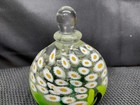 Glass Art  daisy  Perfume Bottle   5  Tall