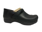 New Dansko Professional Womens Size 39 Us 8 5-9 Matte Black Oiled Leather Clog
