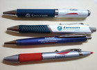Lot 3 Heavy Metal  1 Rubber Coated Pharmaceutical Drug Rep Pens  6 Magnet Clips