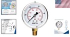 Pressure Gauge 0-100 Psi Glycerin Filled 2 5 Inch Dial Stainless Steel