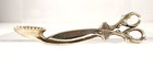 Vintage Salt Spoon Silver Tone Shape Like A Pair Of Scissors Antique Replica