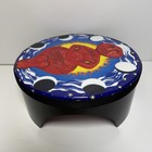 Rem Percussion Arts 10    Frame Drum Signed Salerno Goddess Sun Moon Phase Euc