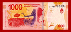 Argentina 1000 1 000 Pesos 2021 - 2022 Unc Note - Sign  Pesce   Massa  p-366d 2 