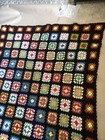 Handmade Afghan Crochet Acrylic Blanket Quilt Granny Square Throw Crochet 64x44   