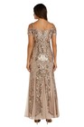 R m Richards Long Mother Of The Bride Dress  Champagne  Size 10