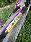 Leaders 3 4  Leather Halter Pink Padded With Solid Brass Hardware