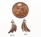 12 Vintage Silver Plated Steel Banana Bunch 14x9mm  Finding Bead Charms 5791
