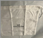        1 New Coach 18   x23   drawstring Dust Bag Black  white