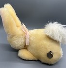 Vtg Eden Yellow Pink Bow Bunny Rabbit Musical Peter Cottontail Plush Stuffed Toy