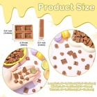 100pcs Resin Cabochons Flatback Charm Chocolate Shape For Hair Clip Craft Making