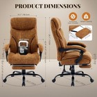 High Back Executive Office Chair Pu Leather Computer Desk Chair With Foot Rest