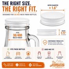 Metal Growler Caps  3 Pack  - For 1-gallon 1 5 Inches  38mm  Diameter  White
