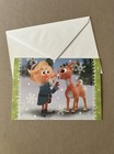 Rudolph The Red Nose Reindeer Christmas Greeting Card   Envelope 7    X 4 3 4    new