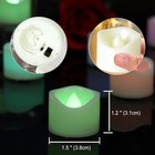  Battery Operated Flameless Tea Lights Bright Flickering 24 Pack Color Changing