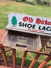 Vintage Old Hickory Shoe Laces 8 Drawer Metal Countertop Display Mercantile 