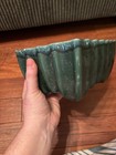 Vintage Cookson Pottery Green Rectangle Ceramic Planter