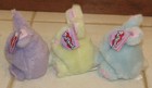 Lot Of 3 Puffkins Plush Bunnies  Bumper  Sunshine  Buddy New W tags