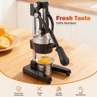 Manual Cast Iron Juicer  Commercial Lemon Squeezer  8 3in  6 7in  15 4in  Black