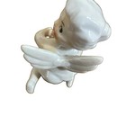 Vintage Iridescent Ceramic Angel Cherub Pixie Candle Hugger Japan
