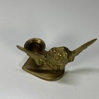 Vintage Solid Brass Cherub Angel Candle Holder Holiday Decor Candleholder