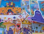 Huge Lot Of Super Rare Grimace Collectibles - All Brand New In Mint Condition   