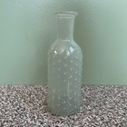Vintage Frosted Hobnail Bottle 7 5    X 2 75    Very Nice