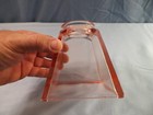 Nos Pink Glass Mission Cowbell Style Ceiling Light Fixture Fan Lamp Shade 