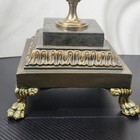 Renoir Designs Spiral Globe Statue Green Marble And Brass Made In Phillipines