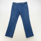 Rare Vintage Lee M r  Genuine Button Zip Fly Denim Jeans 90s Rodeo Blue Size 40