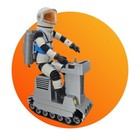 Major Matt Mason Custom Cat Trac Rover     Silver And Black Accessories