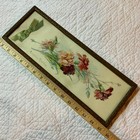 Antique Original Victorian Painting Watercolor Carnations Flower Floral