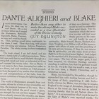 Dante Inferno William Blake Art Print Article 1924 Original Rare Antique