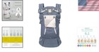 Ergonomic Baby Carrier 7-45lbs - Lumbar Support  360 Degree