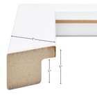 Craig Frames Essentials  1 Inch Wide Modern Satin White Picture Frame