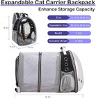 Expandable Cat Backpack Carrier Bubble Space Capsule Pet Bag For Travel 20 Lbs